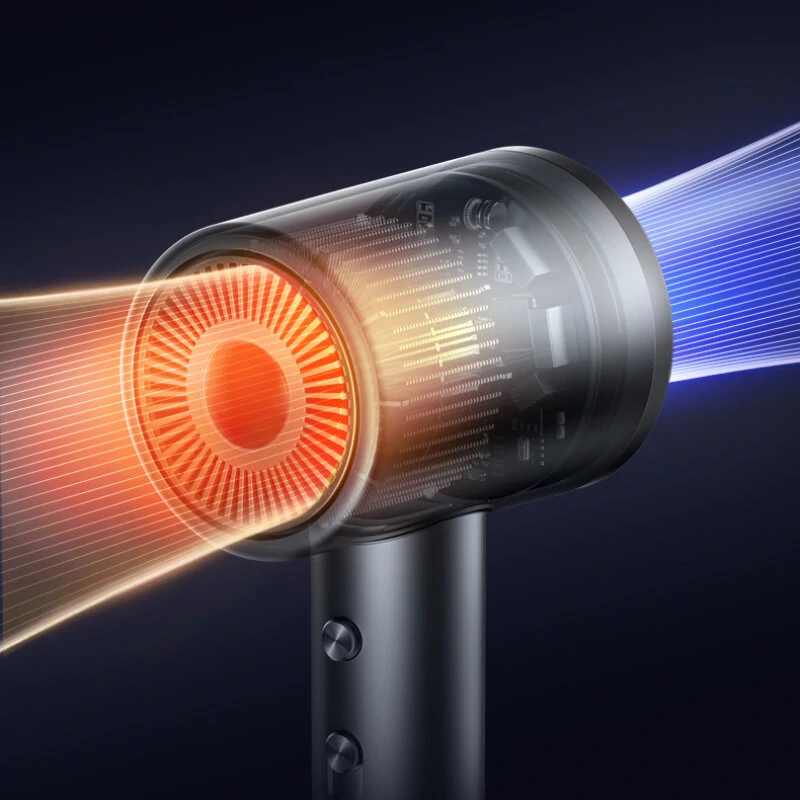 (image for) KONKA D3 1600W Hair Dryer Professional LCD Display Hair Dryer Powerful Negative Ion High Speed Hair Dryer